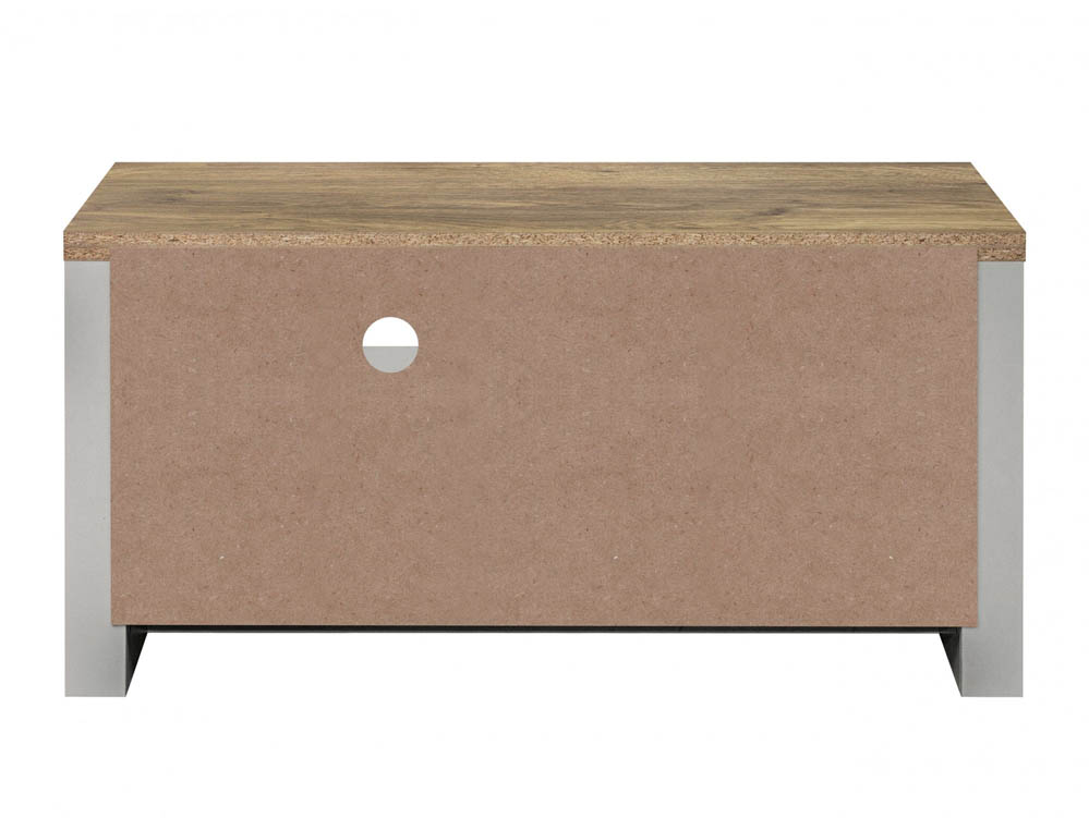 Birlea Birlea Highgate Grey and Oak Effect Small TV Unit (Flat Packed)