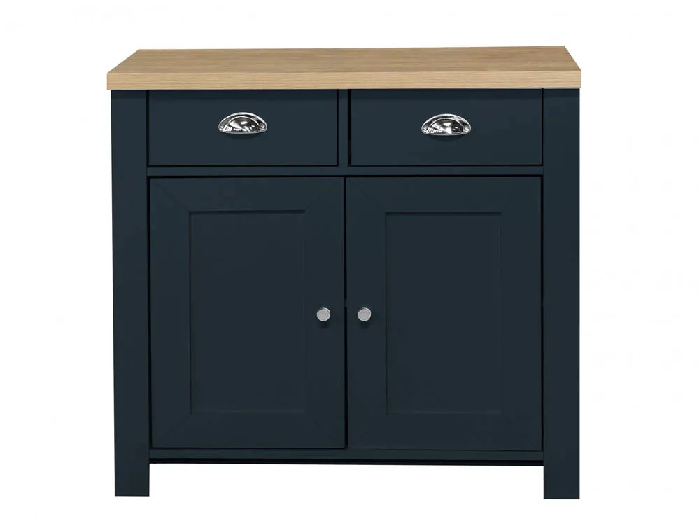 Birlea Birlea Highgate Navy and Oak Effect 2 Door 2 Drawer Sideboard