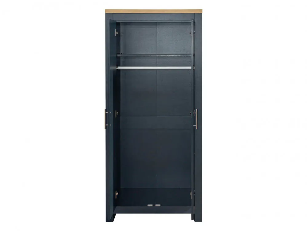 Birlea Birlea Highgate Navy and Oak Effect 2 Door Wardrobe