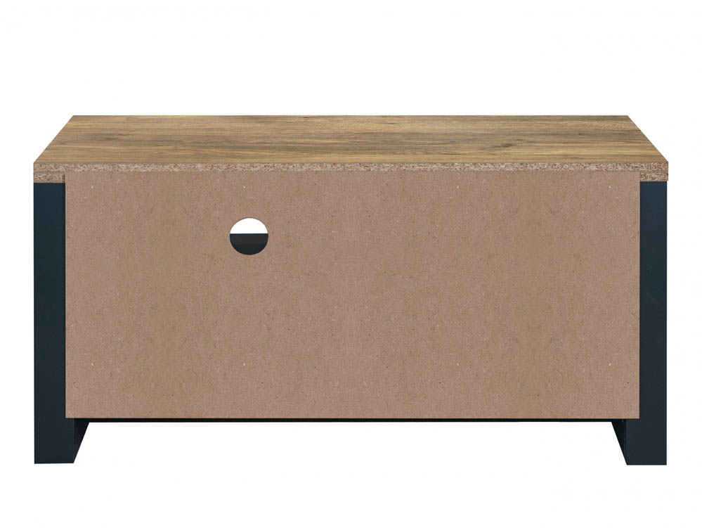 Birlea Birlea Highgate Navy and Oak Effect Small TV Unit (Flat Packed)