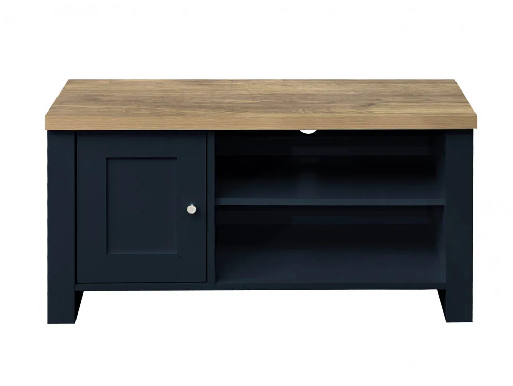 Birlea Birlea Highgate Navy and Oak Effect Small TV Unit