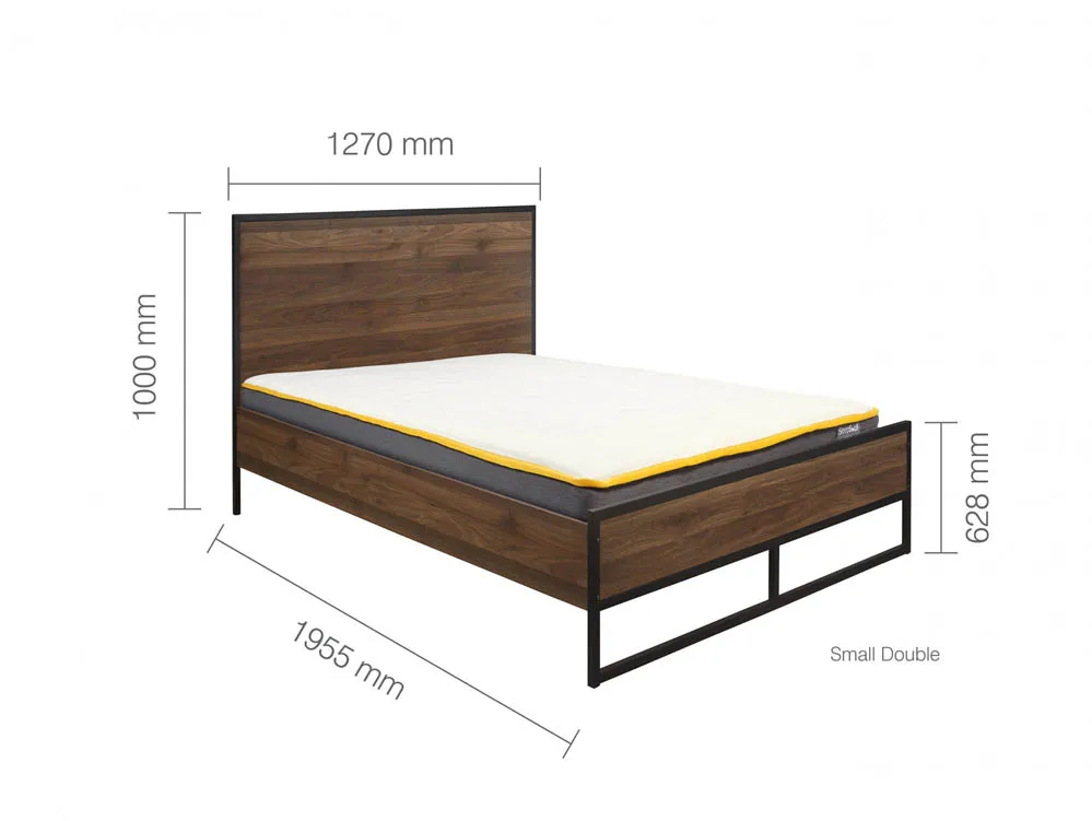 Birlea Birlea Houston Walnut Effect Bed Frame