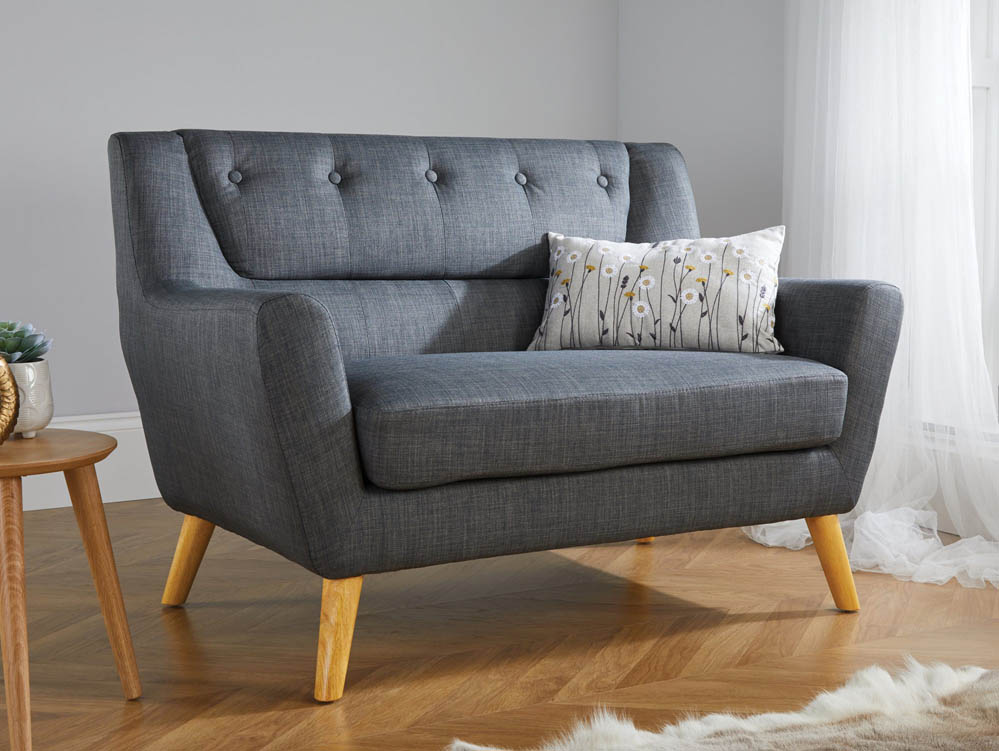 Birlea Birlea Lambeth Medium Grey Fabric Sofa