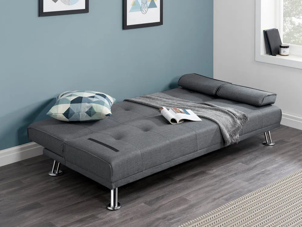 Birlea Furniture & Beds Birlea Logan Grey Fabric Sofa Bed
