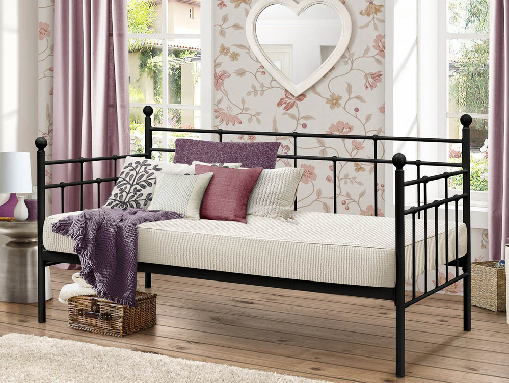 Birlea Birlea Lyon 3ft Single Black Metal Bed Frame