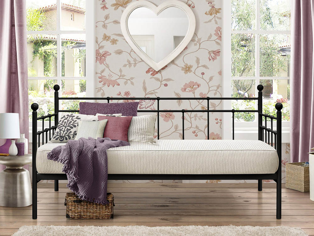 Birlea Birlea Lyon 3ft Single Black Metal Bed Frame