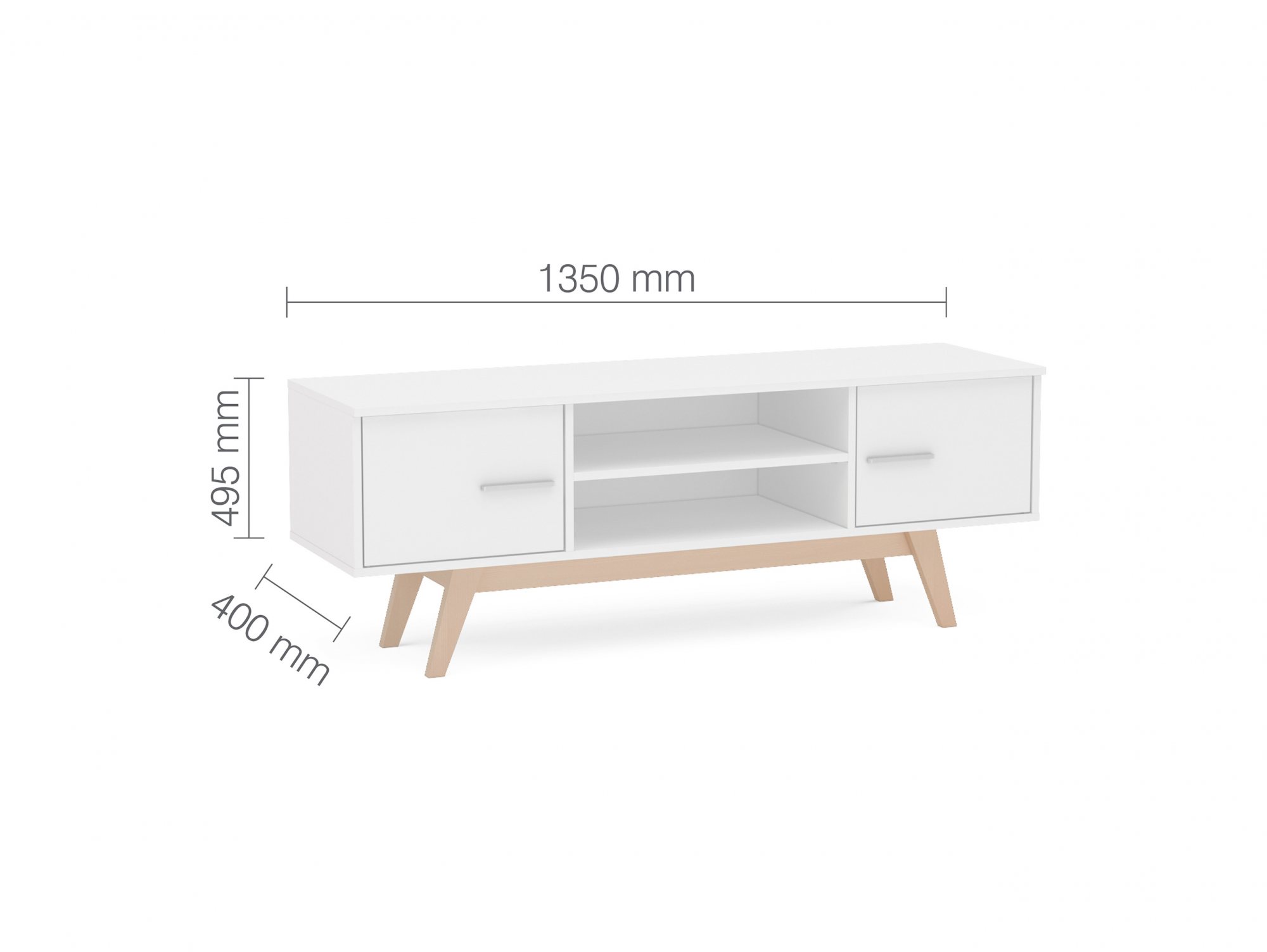 Birlea Birlea Shard White TV Unit (Flat Packed)