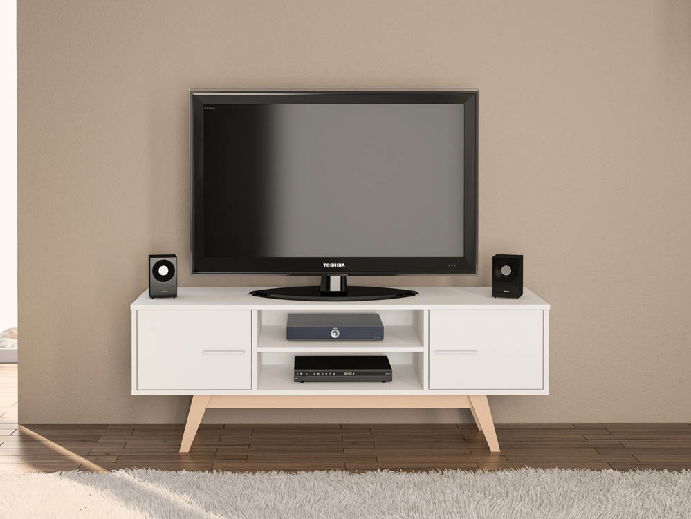 Birlea Birlea Shard White TV Unit (Flat Packed)