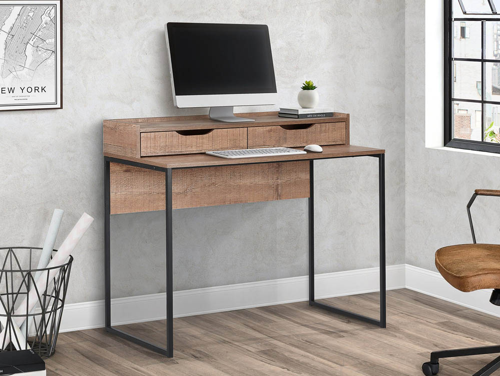 Birlea Birlea Urban Rustic 2 Drawer Office Desk (Flat Packed)