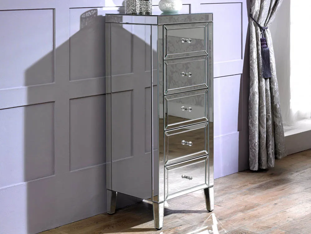 Birlea Birlea Valencia 5 Drawer Narrow Chest (Assembled)