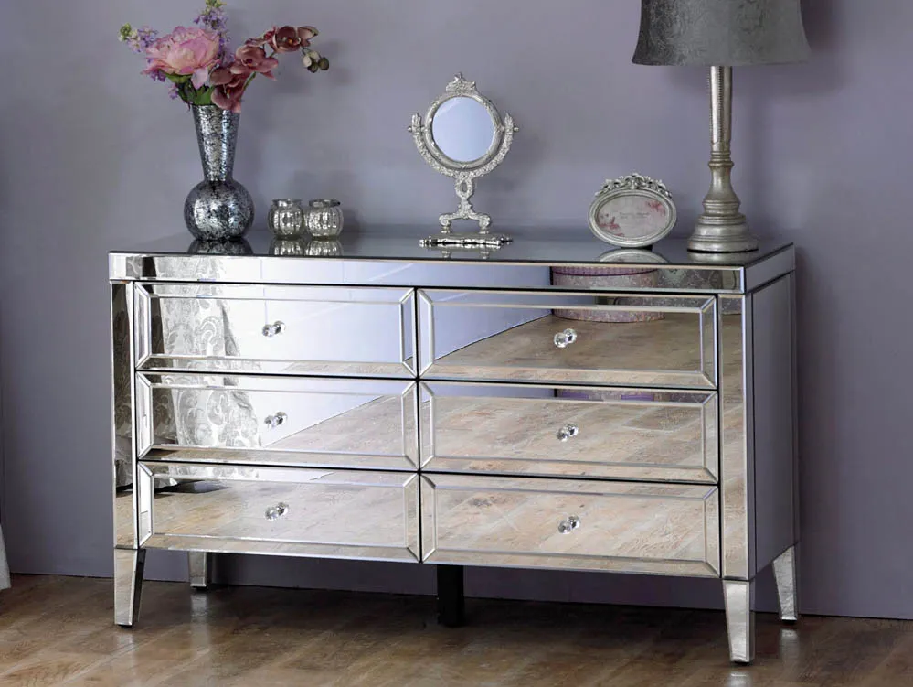 Birlea Furniture & Beds Birlea Valencia 6 Drawer Chest (Assembled)