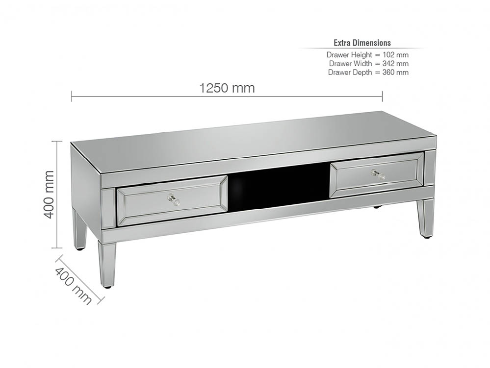 Birlea Birlea Valencia TV Unit (Assembled)