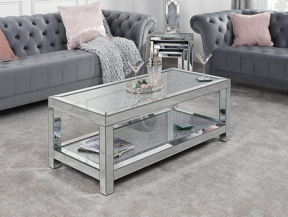 Birlea Birlea Vienna Mirrored Coffee Table (Assembled)