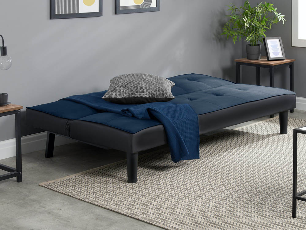Birlea Birlea Aurora Midnight Blue Velvet Sofa Bed