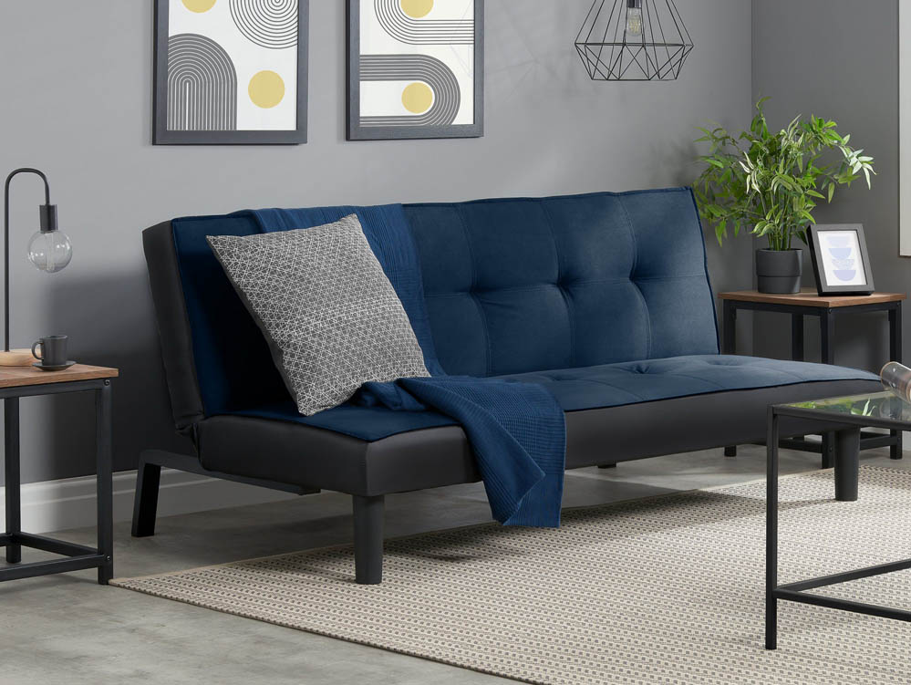 Birlea Birlea Aurora Midnight Blue Velvet Sofa Bed