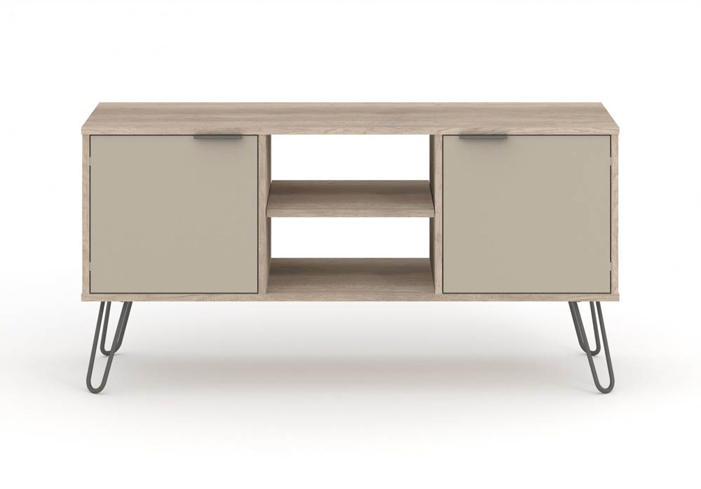 Core Products Core Augusta Driftwood and Calico 2 Door Flat Screen TV Unit (Flat Packed)
