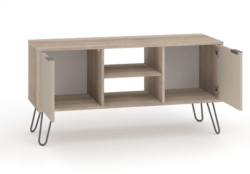 Core Products Core Augusta Driftwood and Calico 2 Door Flat Screen TV Unit (Flat Packed)