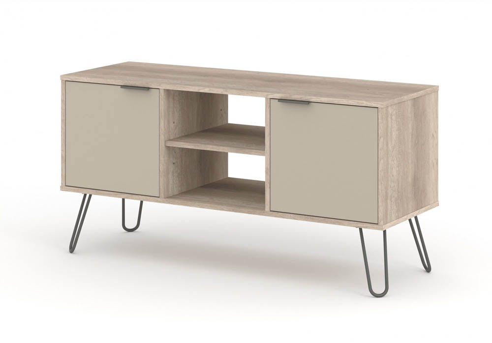 Core Products Core Augusta Driftwood and Calico 2 Door Flat Screen TV Unit (Flat Packed)