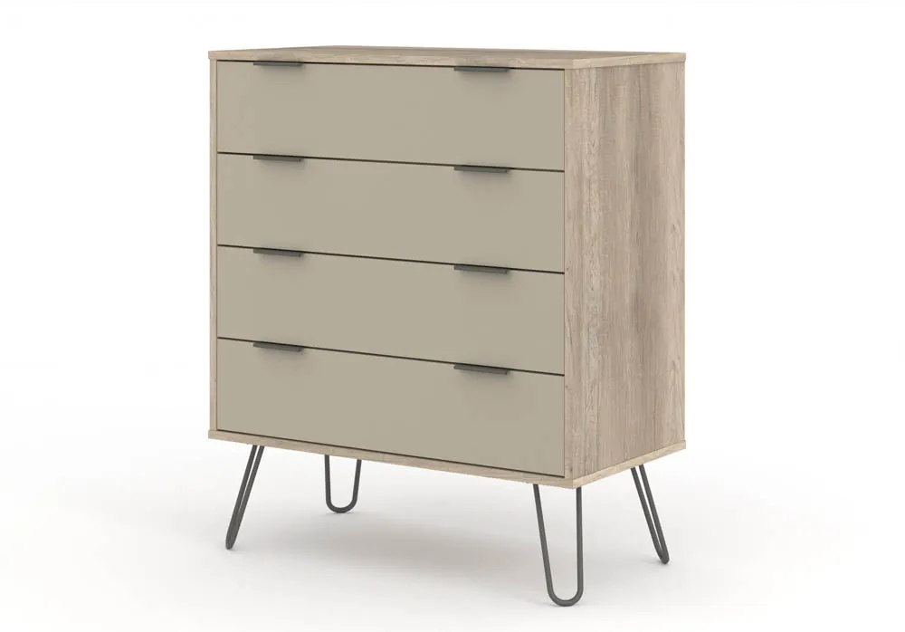 Core Products Core Augusta Driftwood and Calico 4 Drawer Chest of Drawers