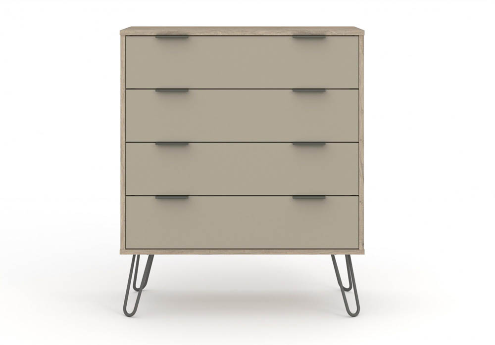 Core Products Core Augusta Driftwood and Calico 4 Drawer Chest of Drawers (Flat Packed)