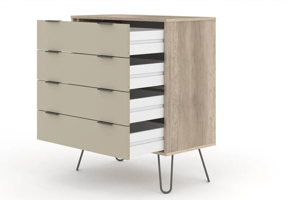 Core Products Core Augusta Driftwood and Calico 4 Drawer Chest of Drawers