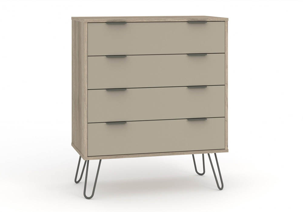 Core Products Core Augusta Driftwood and Calico 4 Drawer Chest of Drawers (Flat Packed)