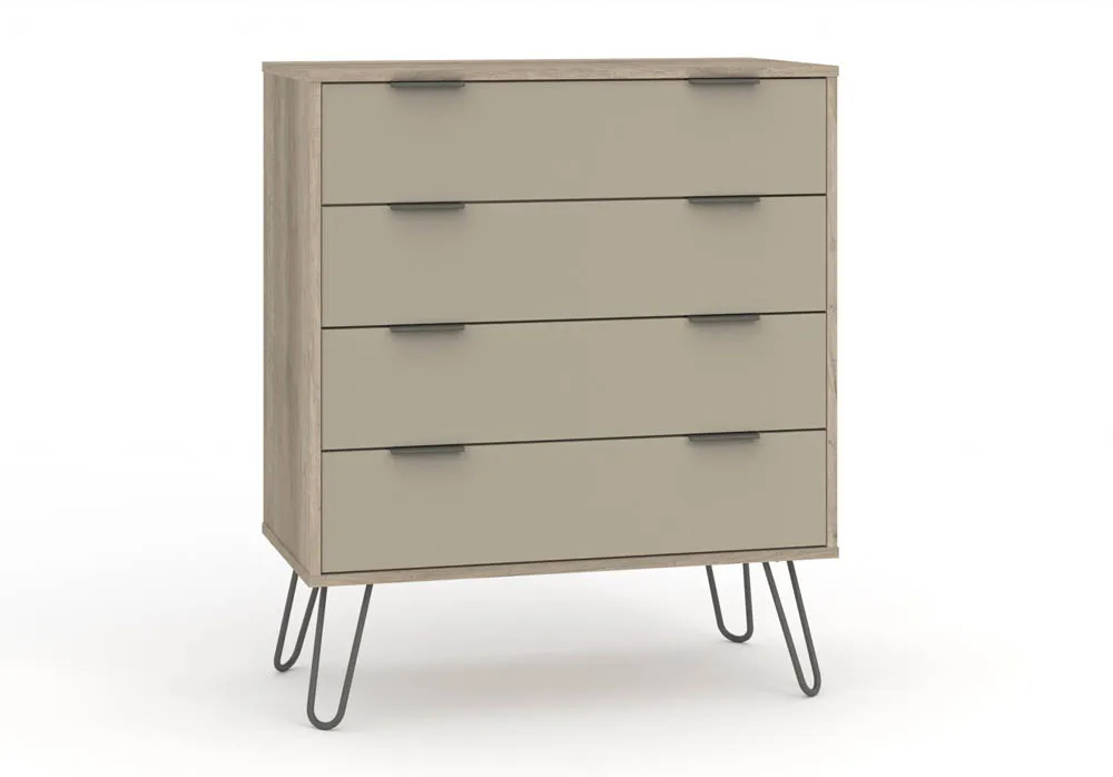 Core Products Core Augusta Driftwood and Calico 4 Drawer Chest of Drawers