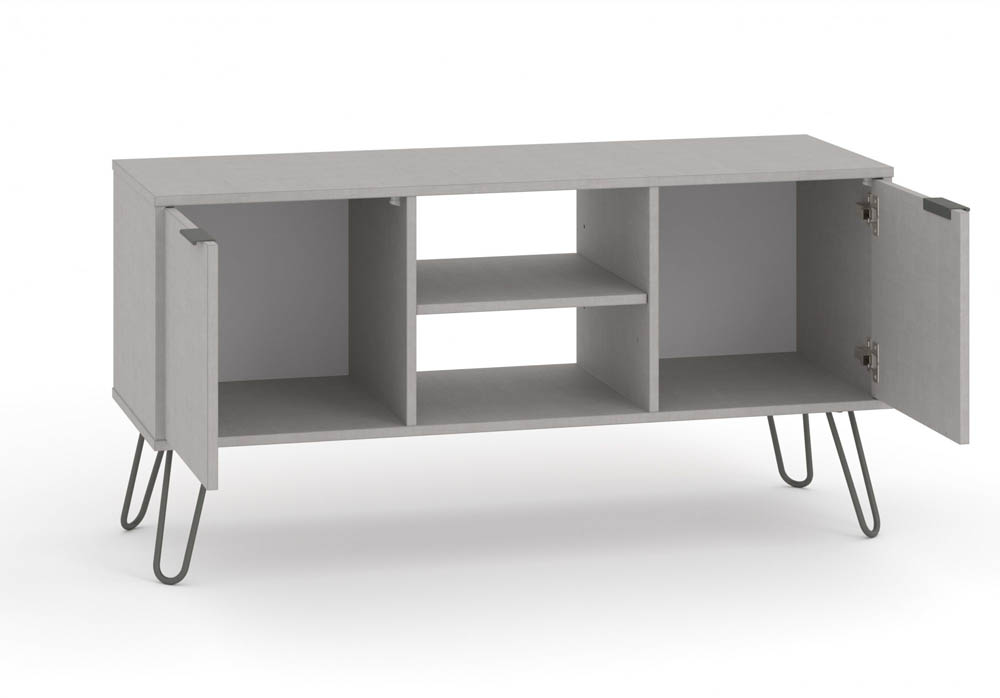 Core Products Core Augusta Grey 2 Door Flat Screen TV Unit (Flat Packed)