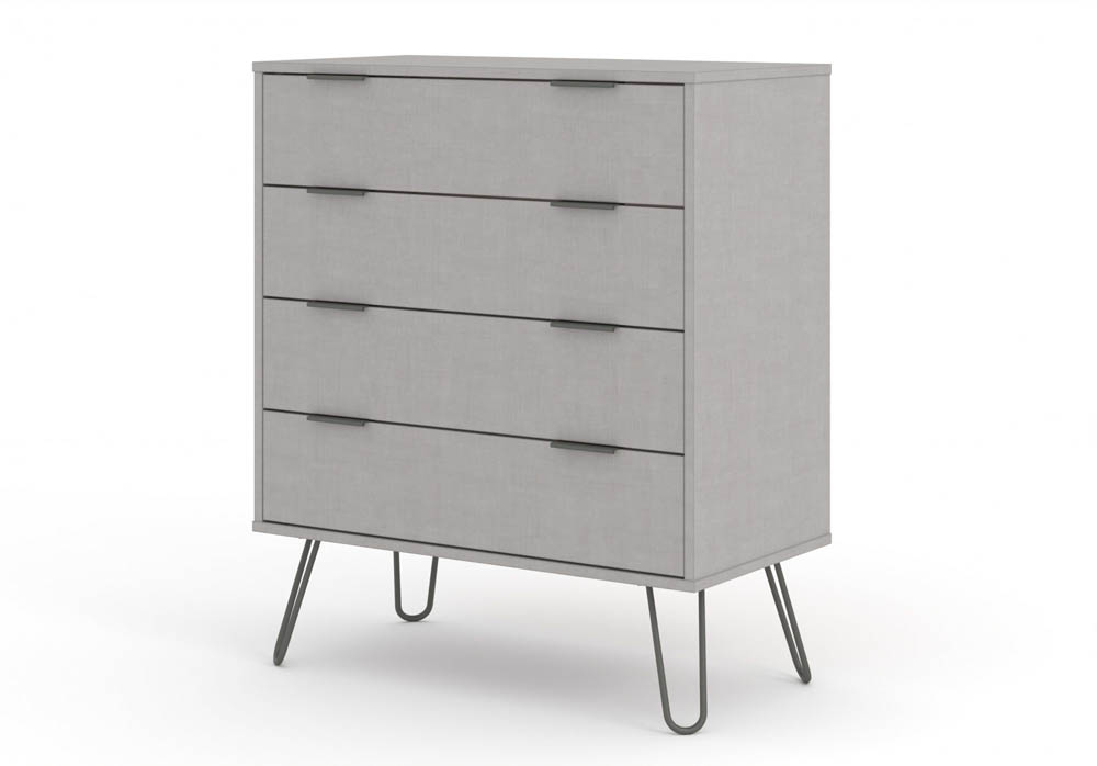 Core Products Core Augusta Grey 4 Drawer Chest of Drawers (Flat Packed)