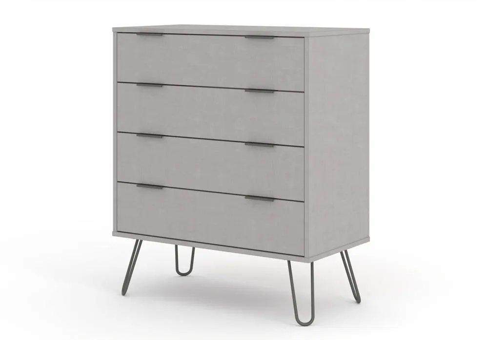 Core Core Augusta Grey 4 Drawer Chest of Drawers