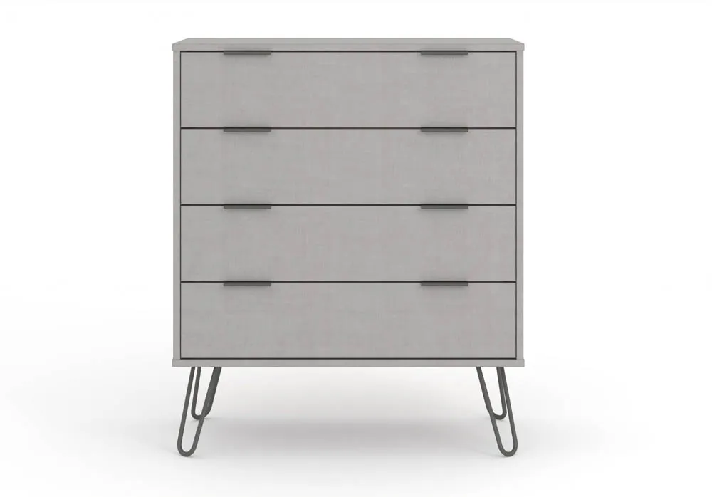 Core Core Augusta Grey 4 Drawer Chest of Drawers