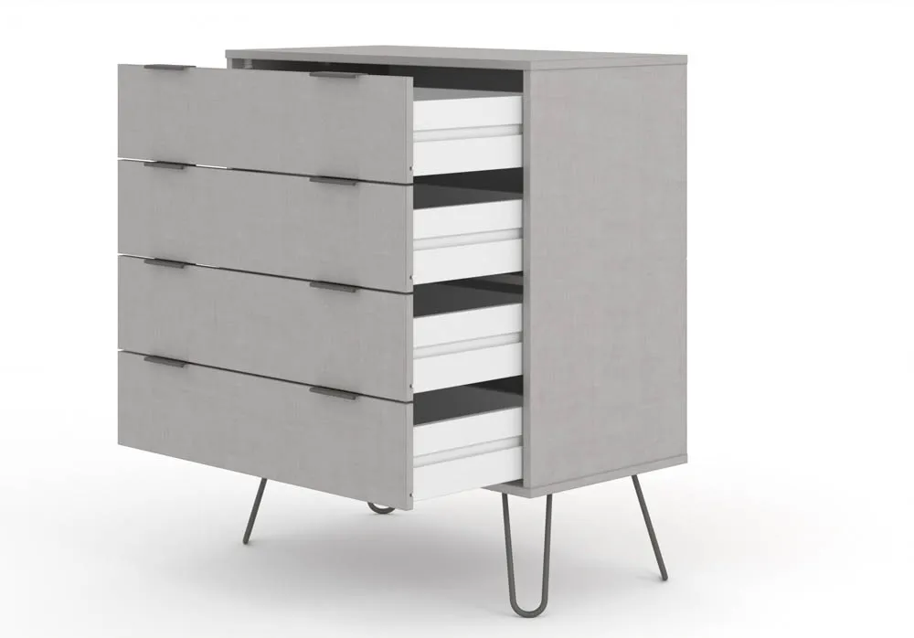 Core Core Augusta Grey 4 Drawer Chest of Drawers