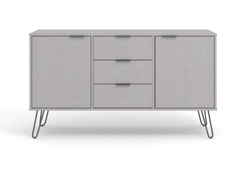Core Products Core Augusta Grey Medium Sideboard with 2 Door 3 Drawer (Flat Packed)