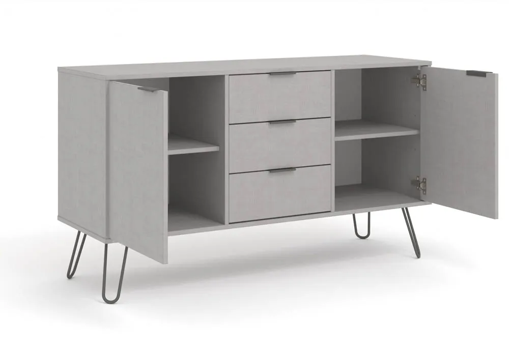 Core Products Core Augusta Grey Medium Sideboard with 2 Door 3 Drawer