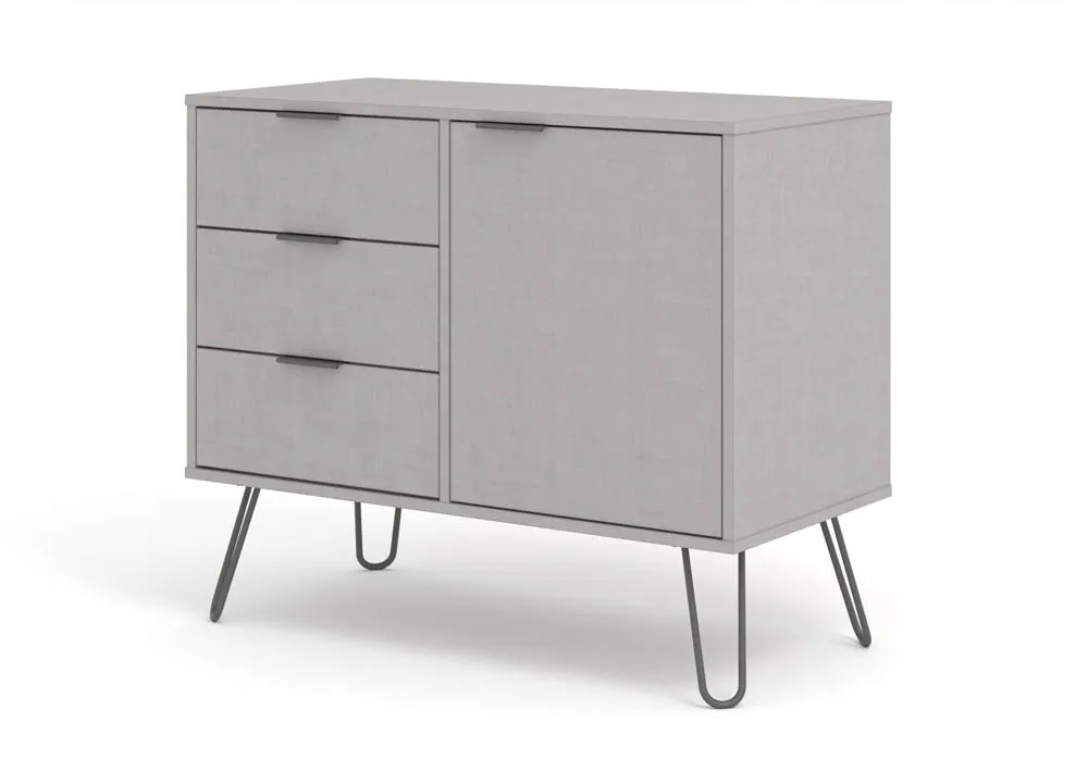 Core Core Augusta Grey Small Sideboard with 1 Door 3 Drawer