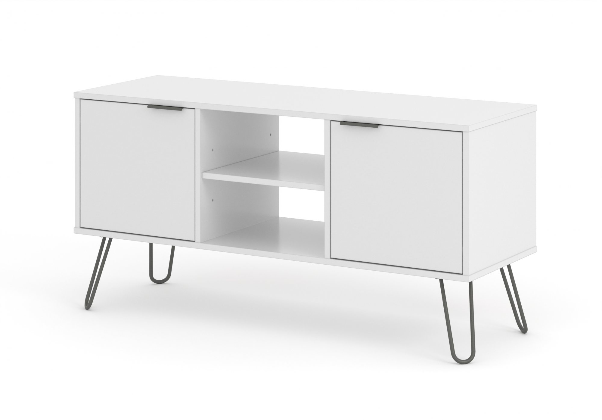Core Products Core Augusta White 2 Door Flat Screen TV Unit (Flat Packed)