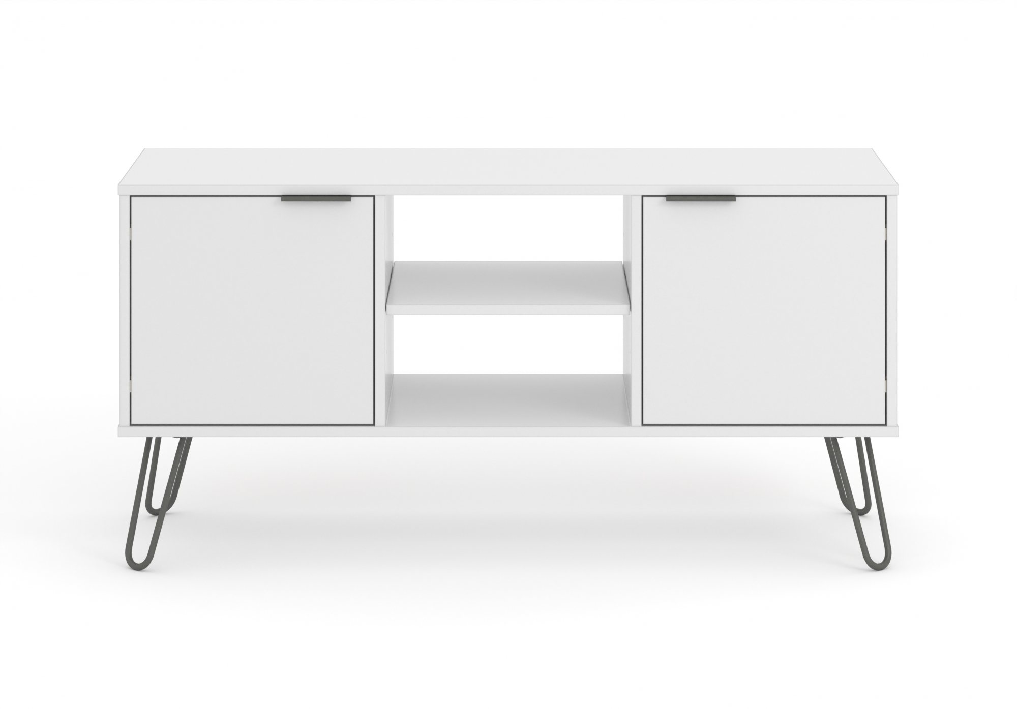 Core Products Core Augusta White 2 Door Flat Screen TV Unit (Flat Packed)