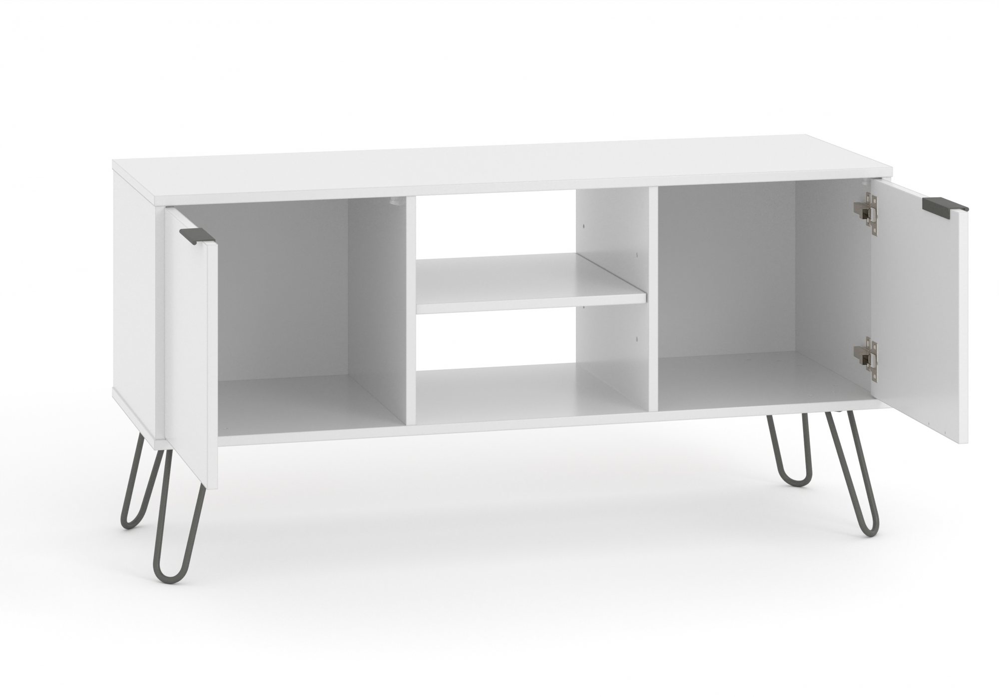 Core Products Core Augusta White 2 Door Flat Screen TV Unit (Flat Packed)