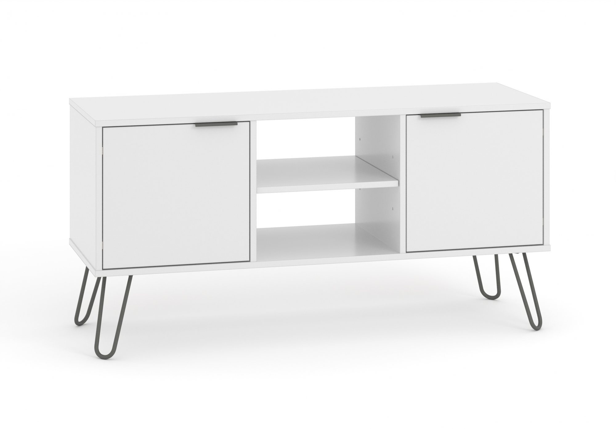 Core Products Core Augusta White 2 Door Flat Screen TV Unit (Flat Packed)