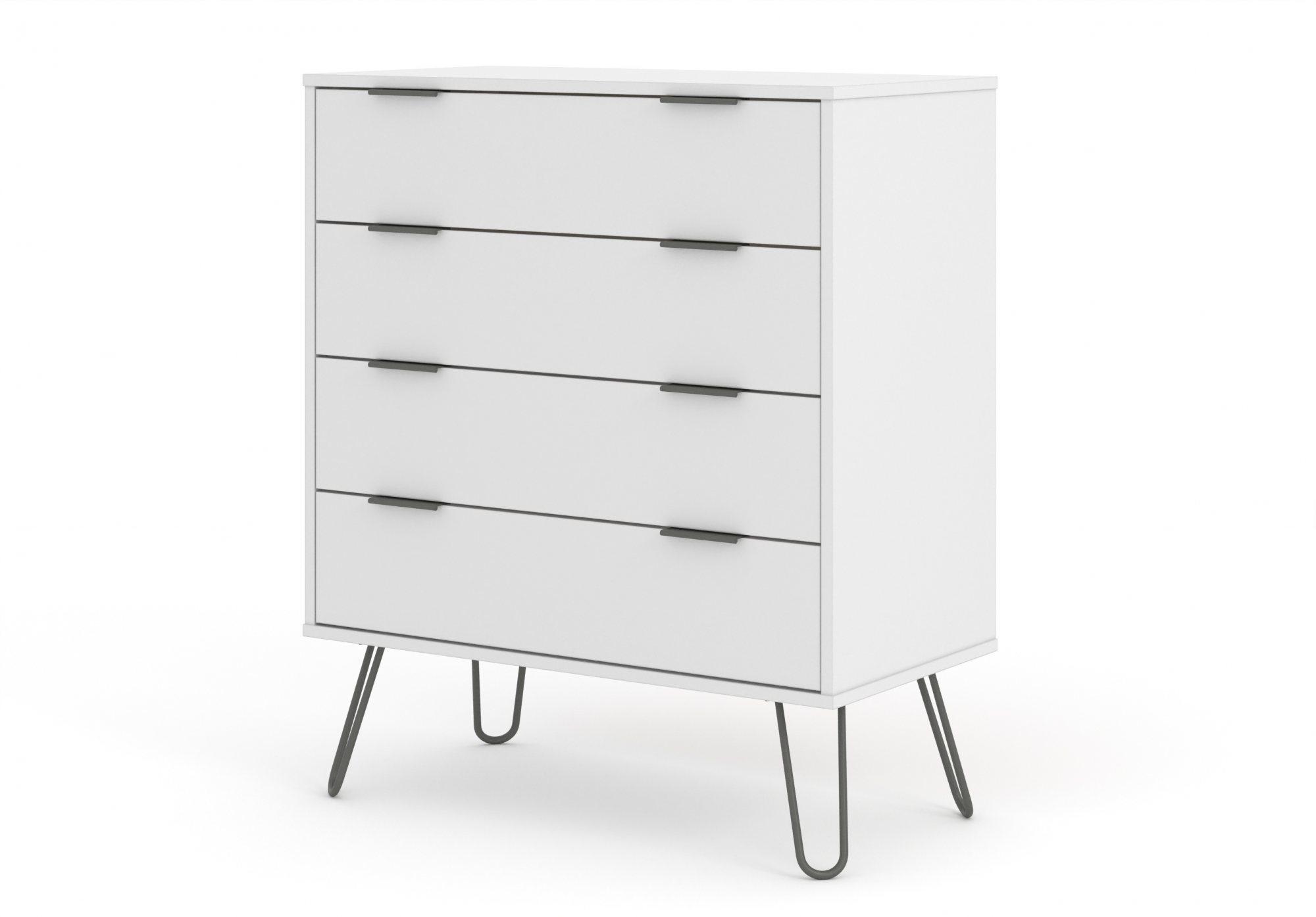 Core Products Core Augusta White 4 Drawer Chest of Drawers (Flat Packed)