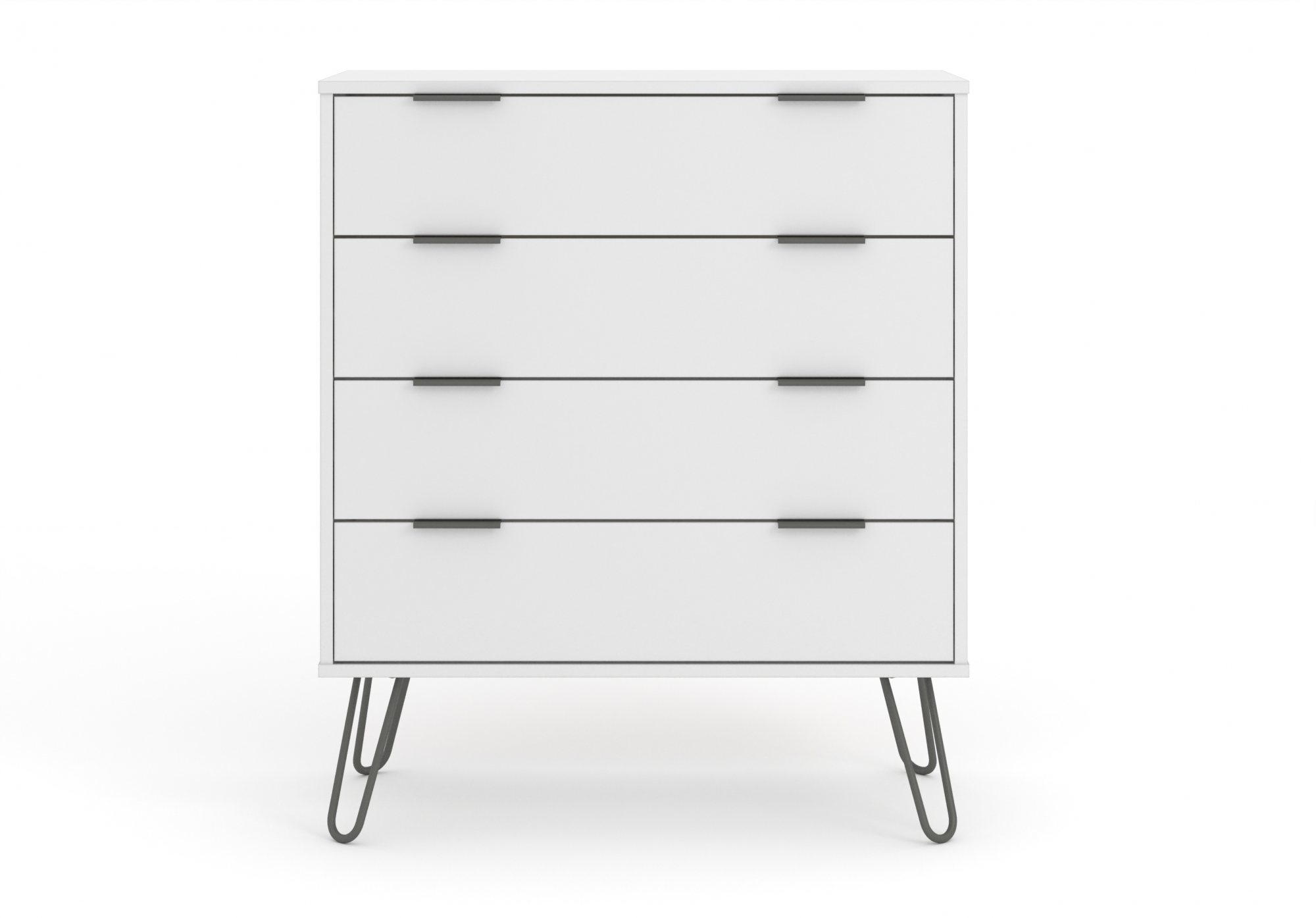 Core Products Core Augusta White 4 Drawer Chest of Drawers (Flat Packed)