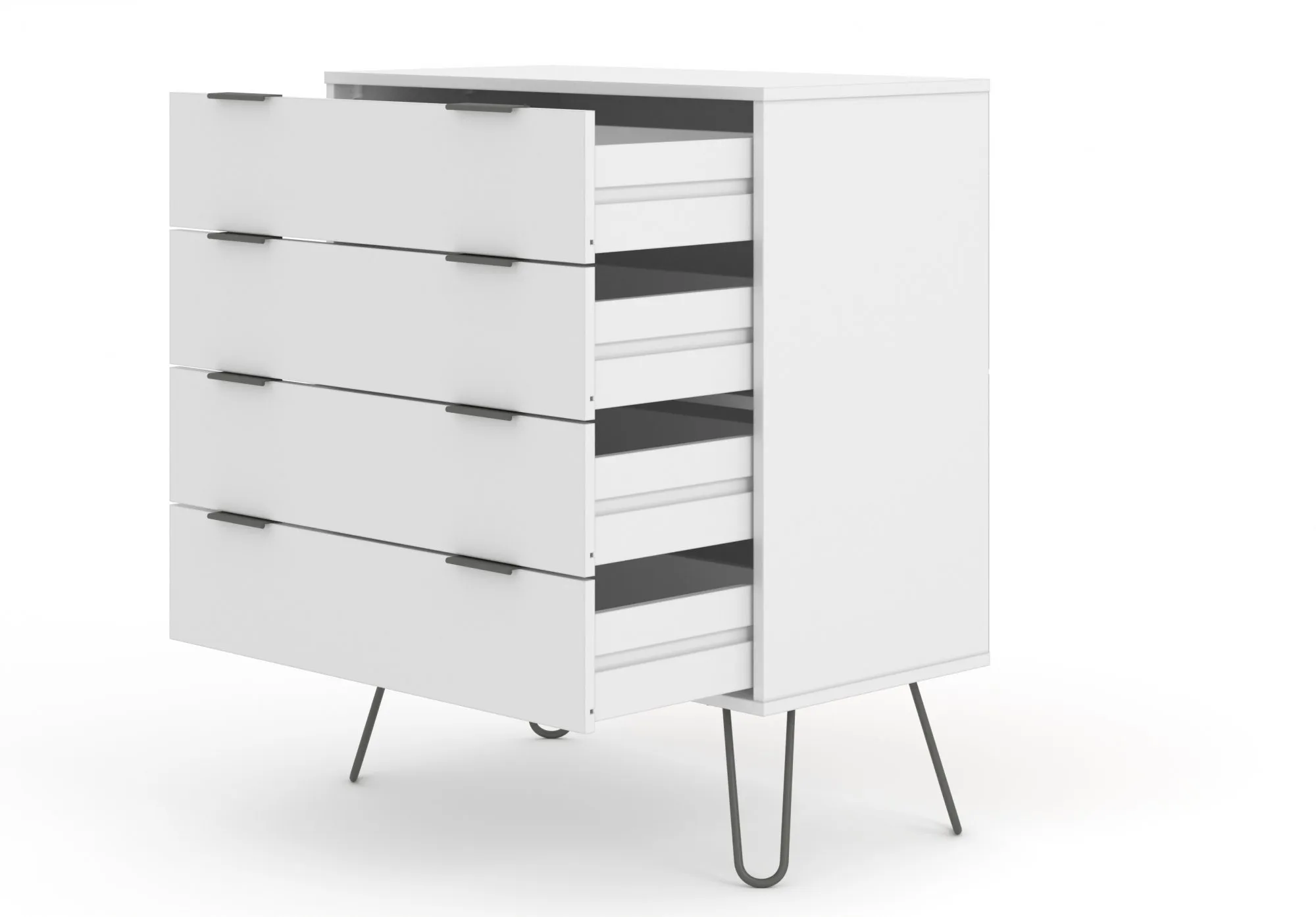 Core Core Augusta White 4 Drawer Chest of Drawers