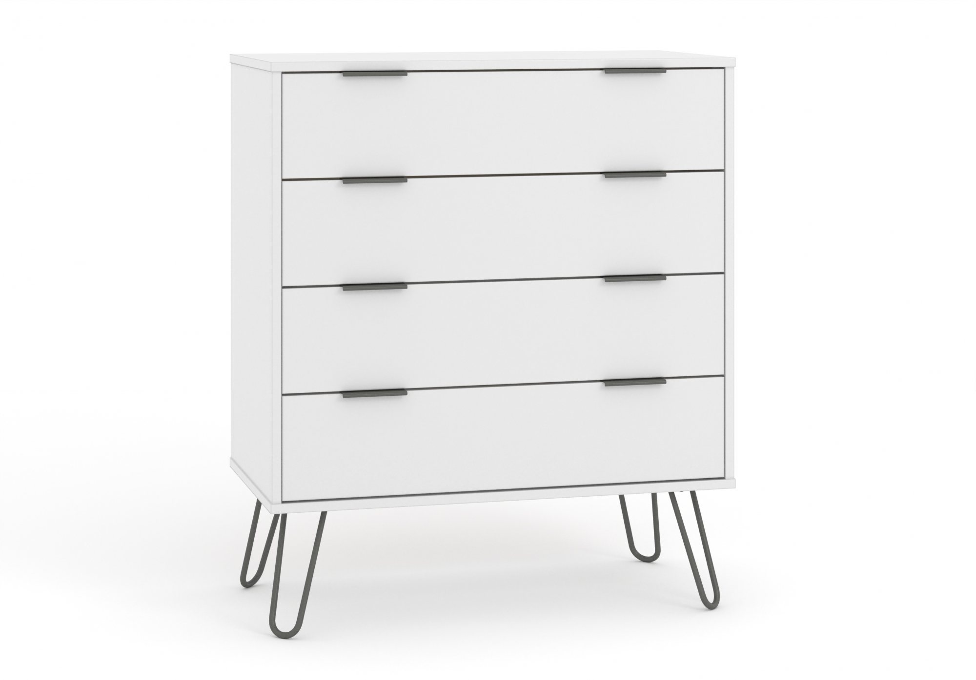 Core Products Core Augusta White 4 Drawer Chest of Drawers (Flat Packed)