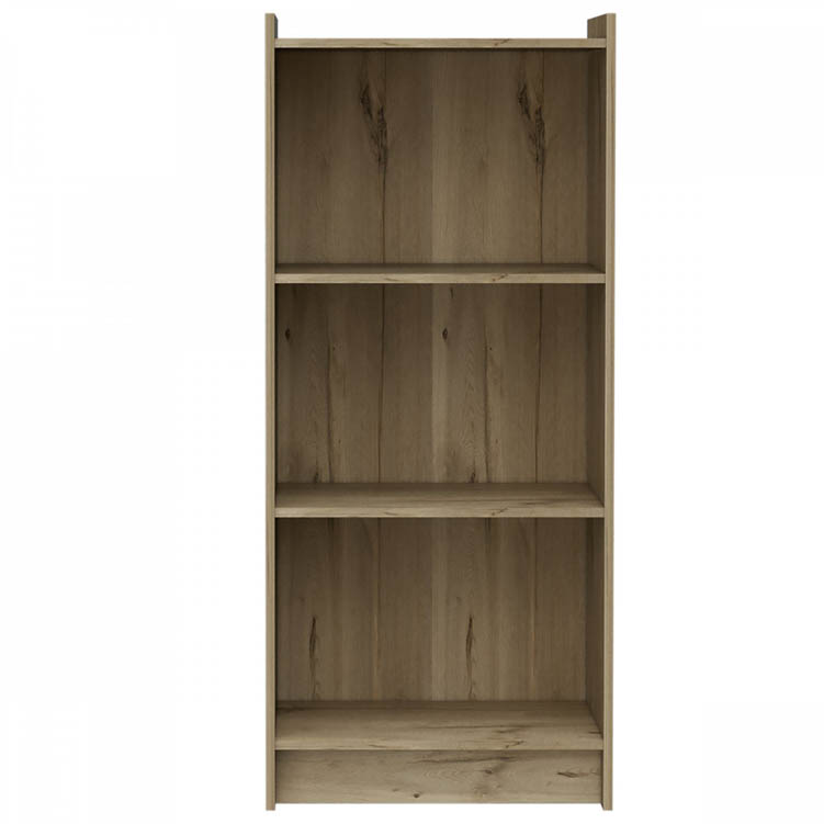 Core Products Core Brooklyn Bleached Pine 3 Shelf Bookcase (Flat Packed)