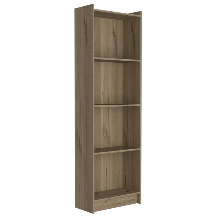 Core Products Core Brooklyn Bleached Pine Effect 4 Shelf Bookcase (Flat Packed)