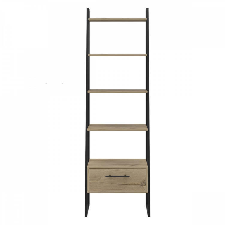 Core Products Core Brooklyn Bleached Pine Effect 1 Drawer Ladder Shelf Unit (Flat Packed)