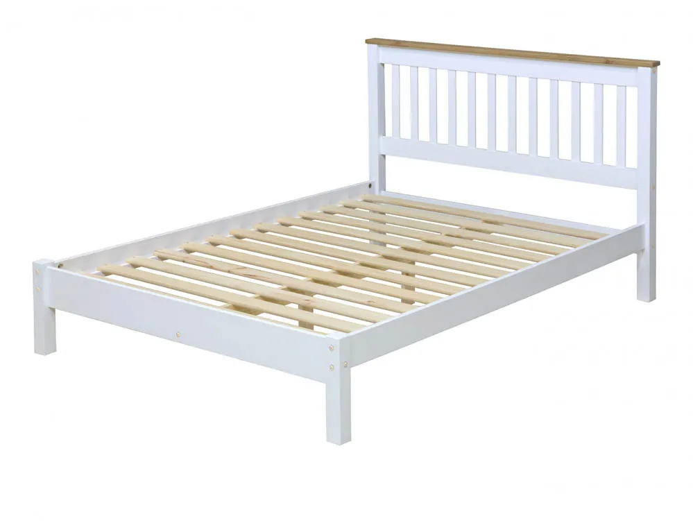Core Core Capri White Wooden Bed Frame