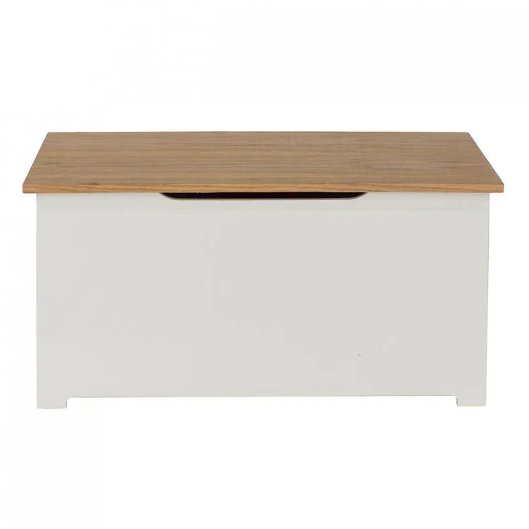Core Core Colorado White and Oak Blanket Box