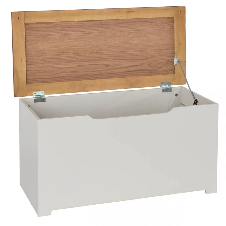 Core Core Colorado White and Oak Blanket Box