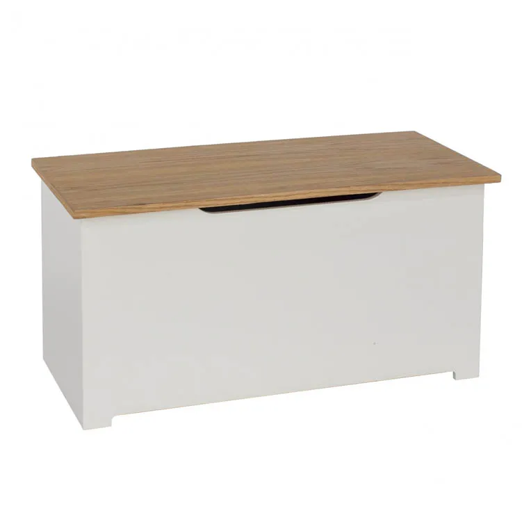 Core Core Colorado White and Oak Blanket Box